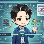 LLMエージェントが非同期ジョブの完了をコールバックで通知するシステム設計の概念図。固定トークン認証、テーブル追加ではなくカラム変更で状態を管理し、成功へ導く過程が描かれています。