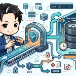 「CIクリティカルパスを壊さずに時系列メトリクスを蓄積する設計」を説明する図。開発者が、Docker、API、ログなどのCIデータを安全にSQLiteで時系列メトリクスとして収集するフローを示している。非致命的な設計が重要であることを強調。
